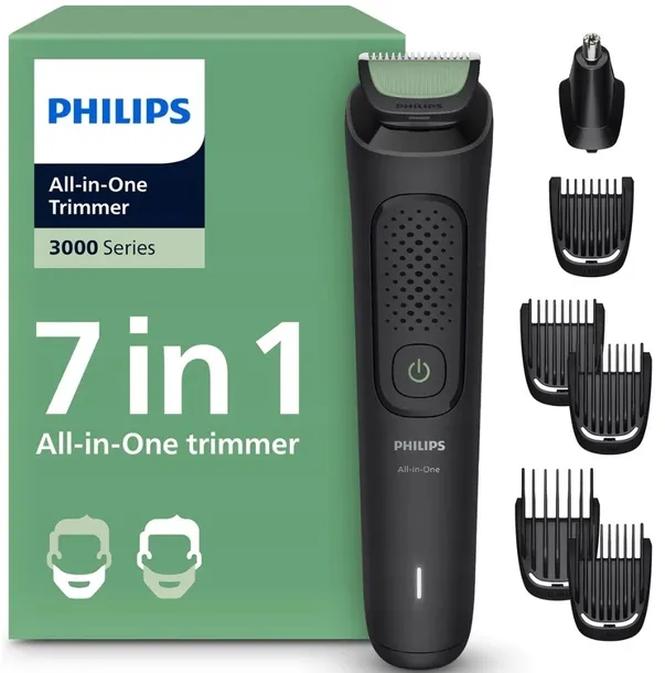 MASZYNKA TRYMER PHILIPS DO WŁOSÓW ZAROSTU BRODY GOLARKA BEZPRZEWODOWA ETUI