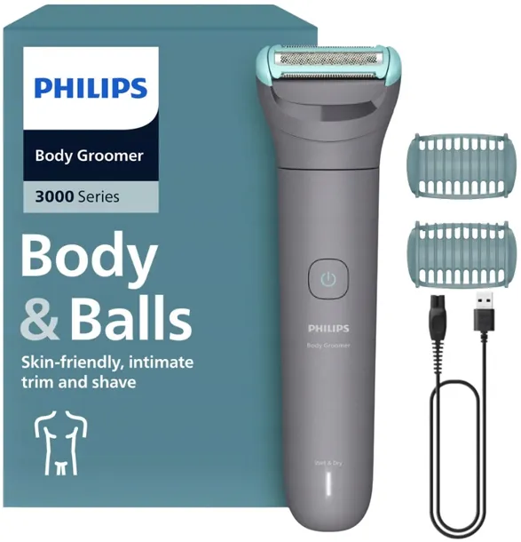 GOLARKA PHILIPS DO CIAŁA WŁOSÓW AKUMULATOROWA MASZYNKA TRYMER DO GOLENIA