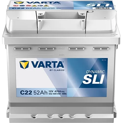 Akumulator VARTA Blue Dynamic C22 52Ah 470A EN