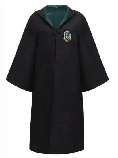 PRZEBRANIE STRÓJ HARRY POTTER SLYTHERIN PELERYNA CZARODZIEJA ROZMIAR XL