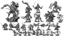 miniatura-3d-rpg-all-bloodright-sci-fi-grimdark-25-100mm-archvillain