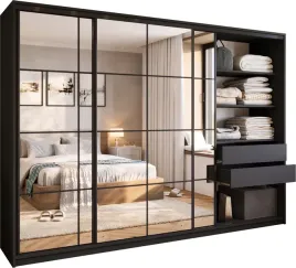 szafa-przesuwna-z-lustrem-280-cm-optica-do-sypialni-z-polkami