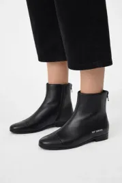 raf-simons-czarne-botki-ze-skory-naturalnej-z-niskim-obcas-39-i2a