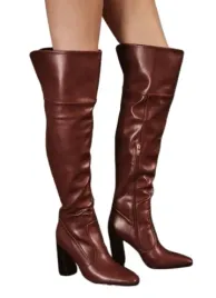 nasty-gal-brazowe-klasyczne-kozaki-z-wywinieta-cholewka-38-u1a