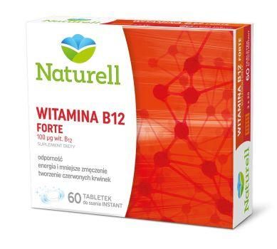 NATURELL Witamina B12 Forte Tabletki Do Ssania, 60 Tabl. - ERLI.pl