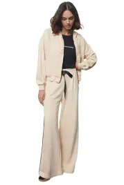 trendyol-dres-komplet-damski-bezowy-z-kapturem-i-czarnym-paskiem-m-5ea
