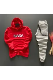 dres-damski-komplet-z-kapturem-czerwony-bluza-szare-spodnie-m-5ga
