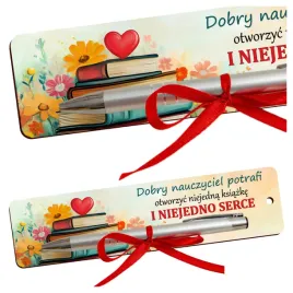 prezent-dla-nauczyciela-na-zakonczenie-roku-szkolnego-zakladka-z-dlugopisem