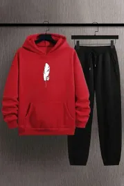 dres-damski-komplet-czerwona-bluza-z-kapturem-czarne-spodnie-38-5ga