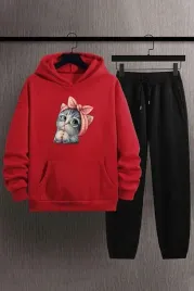 dres-damski-komplet-czerwona-bluza-z-kapturem-czarne-spodnie-38-5ga