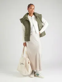 pieces-kamizelka-pikowana-khaki-z-zamkiem-i-kolnierzem-xl-6fa
