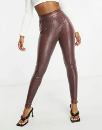 legginsy-damskie-imitacja-skory-brazowe-36-s-1vab