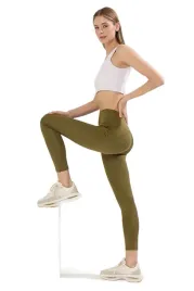 trendyol-legginsy-damskie-khaki-wysoki-stan-dlugie-klasyczne-m-5ea