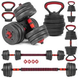 hantle-regulowane-2x10kg-sztanga-kettlebell-zestaw-hantli-6w1-gryfy-uchwyty
