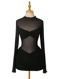 shein-czarna-sukienka-elegancka-mini-z-marszczeniami-i-siateczka-xxs-1la