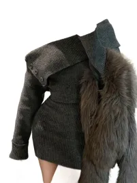 dazy-szara-sweterkowa-sukienka-z-guzikami-na-dekolcie-mini-xl-1la