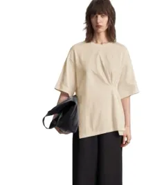 shein-bezowy-t-shirt-damski-z-marszczeniami-bawelna-40-42-1ja