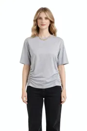 pinko-szary-t-shirt-z-marszczeniem-na-boku-z-bawelny-l-i4a