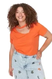 trendyol-pomaranczowy-tshirt-z-dekoltem-okraglym-i-wycieciem-46-5aa