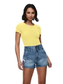 only-t-shirt-damski-zolty-z-krotkim-rekawem-casual-s-6ba
