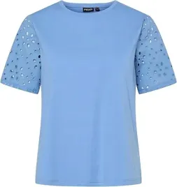 pieces-blekitny-t-shirt-z-azurowymi-rekawami-bawelna-l-6fa