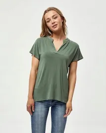 peppercorn-t-shirt-damski-zielony-gladki-krotki-rekaw-xl-6fa