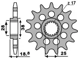 zebatka-przednia-pbr-jtf704-14-aprilia-1000-bmw-650-800-stalowa-wytrzymala