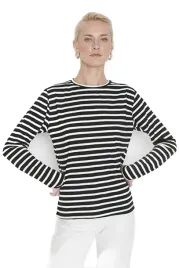 trendyol-damski-t-shirt-z-dlugim-rekawem-w-czarno-biale-paski-s-5ea