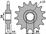 zebatka-przednia-pbr-jtf1591-16-yamaha-fz8-tdm900-mt09-mt07-stalowa