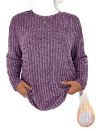 damski-fioletowy-t-shirt-z-faktura-paski-46-1la