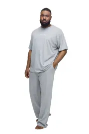 boohooman-szary-dres-komplet-meski-plus-size-z-krotkim-rekawem-xxl-z3a