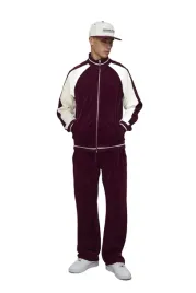 boohooman-meski-dres-komplet-welurowy-bordowy-z-kremowymi-wstawkami-m-z3a