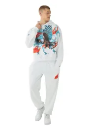 boohooman-bialy-dres-meski-komplet-z-nadrukiem-orla-i-plomieni-l-z3a