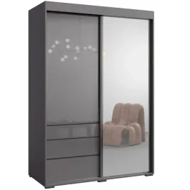 szafa-przesuwna-z-lustrem-torino-2d1l-140-szara-lacobel