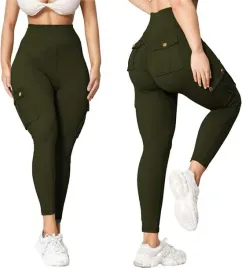 legginsy-sportowe-wysoki-stan-push-up-damskie-modelujace-posladki-khaki-m