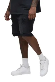 boohooman-czarne-spodenki-meskie-jeansowe-z-dziurami-mankietem-40-z3a