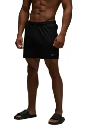 boohooman-czarne-krotkie-spodenki-meskie-sportowe-z-wiazaniem-l-z3a