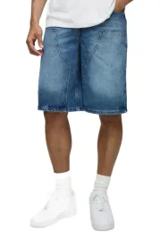 boohooman-meskie-spodenki-jeansowe-niebieskie-do-polowy-uda-30-z3a