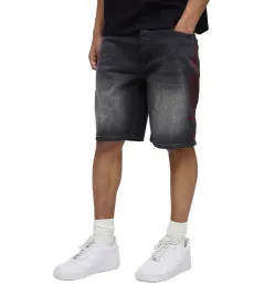 boohooman-czarne-jeansowe-spodenki-z-czerwonym-haftem-50-z3a