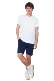 trendyol-man-meskie-krotkie-spodenki-granatowe-bez-wzoru-xl-5da