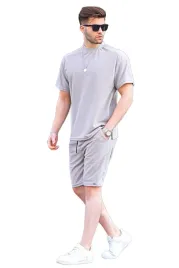 madmext-meskie-krotkie-spodenki-dresowe-bezowe-z-mankietem-xxl-5da