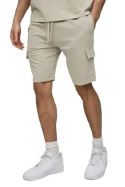 boohooman-spodenki-meskie-bezowe-dresowe-wiazane-s-z3a