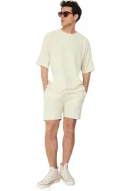 trendyol-man-kremowe-krotkie-spodenki-meskie-z-mankietem-xs-5da