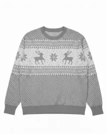meski-sweter-wzorzysty-z-okraglym-dekoltem-szary-xl-jpa