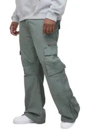 boohooman-meskie-spodnie-bojowki-z-zamkami-i-kieszeniami-szare-44-z3a