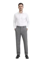 selected-homme-szare-eleganckie-spodnie-proste-z-paskiem-32-32-n1a