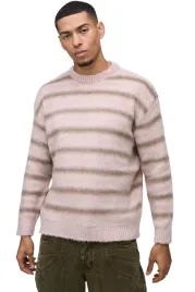 boohooman-meski-sweter-w-paski-z-okraglym-dekoltem-rozowy-xl-z3a