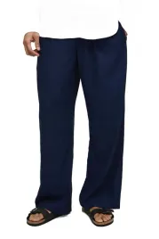 boohooman-luzne-spodnie-meskie-eleganckie-granatowe-len-wiskoza-xl-z3a
