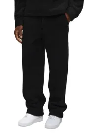 boohooman-czarne-proste-spodnie-meskie-eleganckie-z-poliesteru-m-z3a
