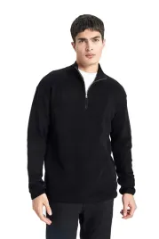 defacto-czarny-sweter-meski-z-polgolfem-i-zamkiem-3xl-5da